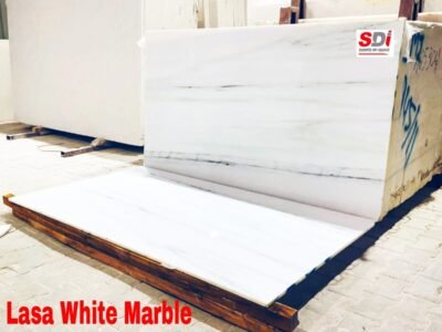 Lasa White Marble Slab