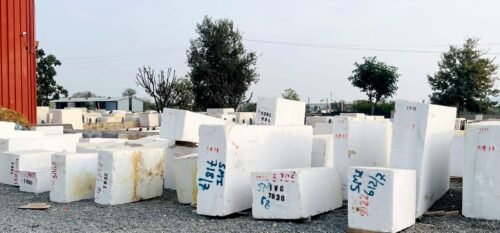 Vietnam White block Marble